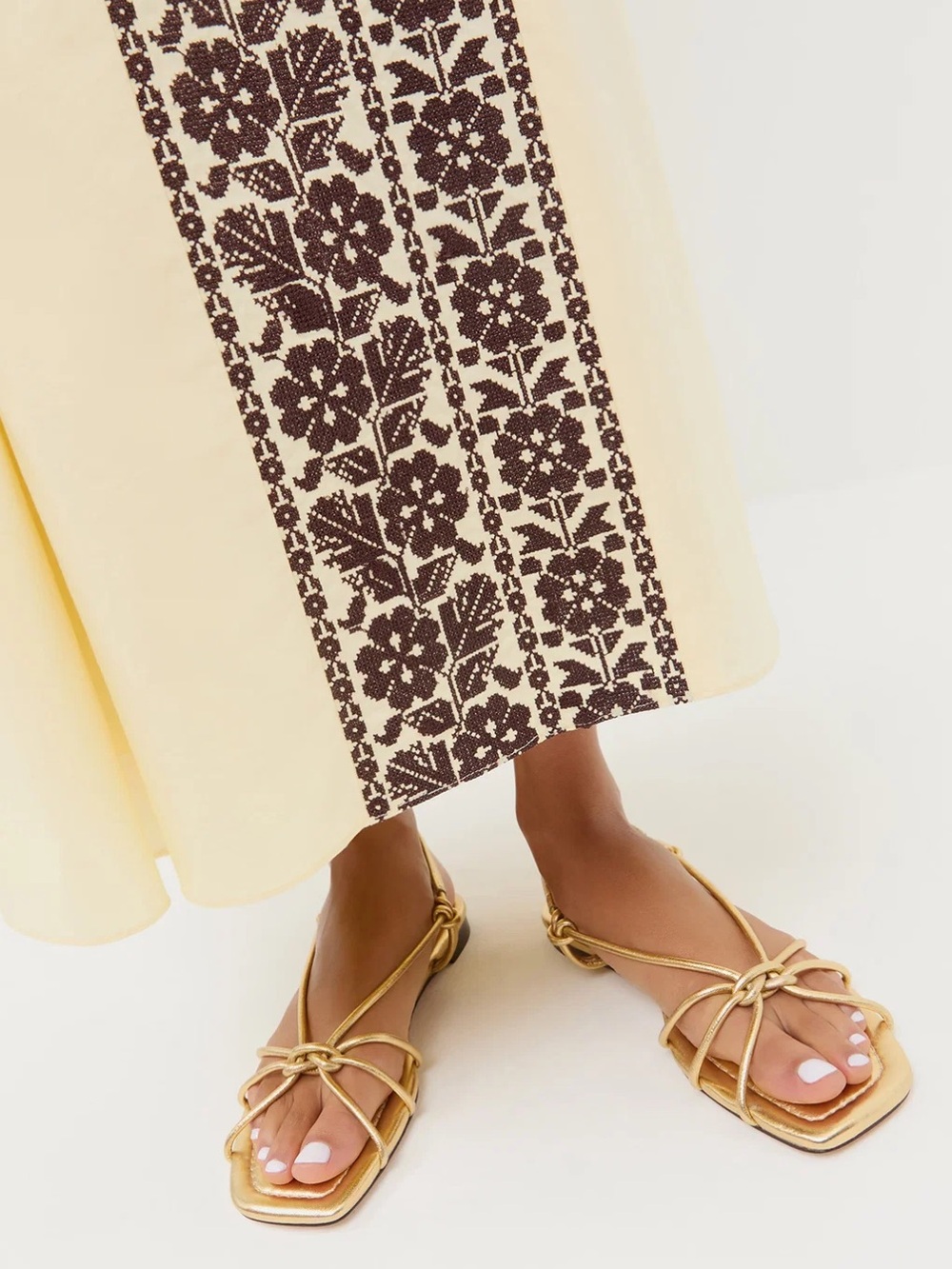 Loeffler Randall Karley Light Gold Sandals